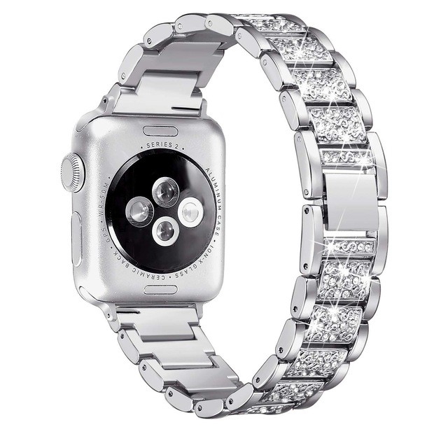 Dây đeo thép không gỉ cho đồng hồ thông minh Apple Watch dòng 6 se 5 4 3 2 1