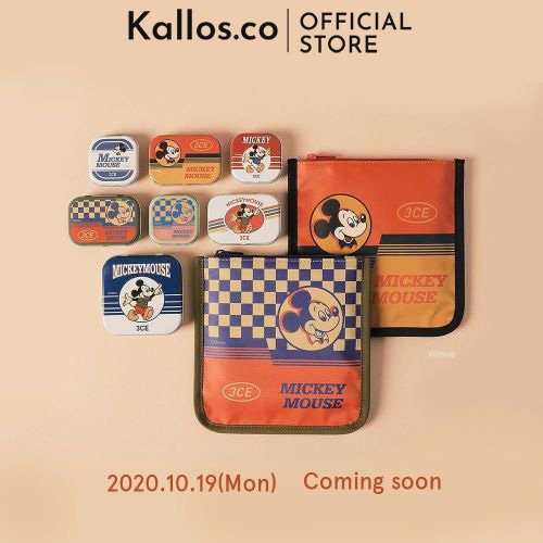 Túi Đựng Đồ Trang Điểm 3CE Disney Mickey Mouse Square Pouch - Kallos Vietnam