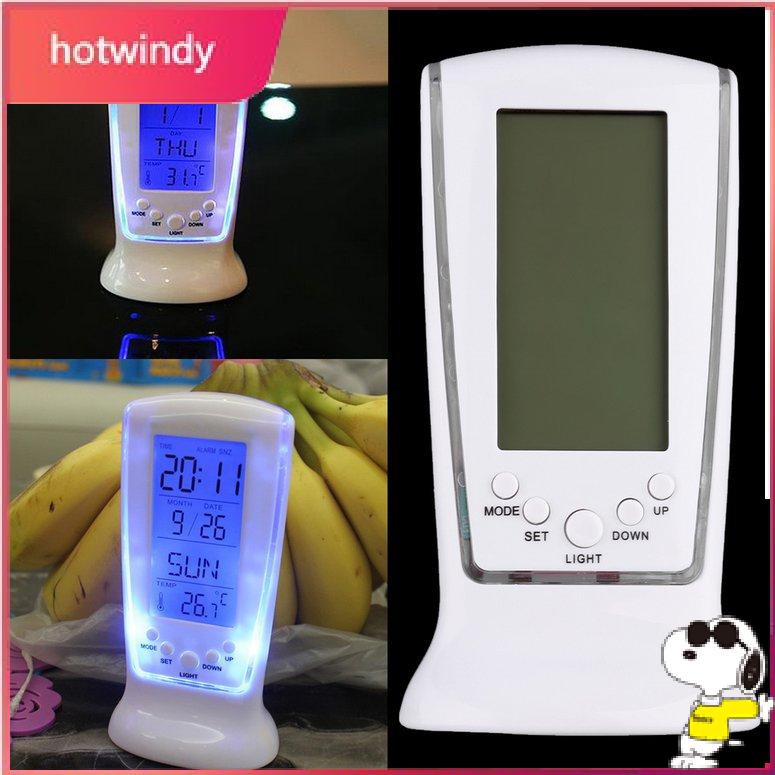 Đồng Hồ Báo Thức Màn Hình Lcd Kĩ Thuật Số Hiện Đại 0104