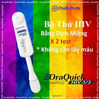 2 Que test HIV bằng dịch miệng OraQuick không cần lấy máu chuanpro9x