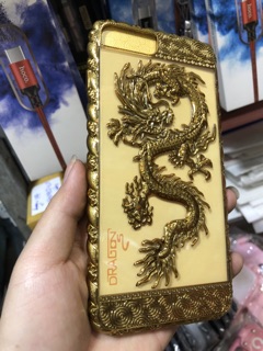Ốp Iphone7plus/8plus dẻo hình rồng nổi