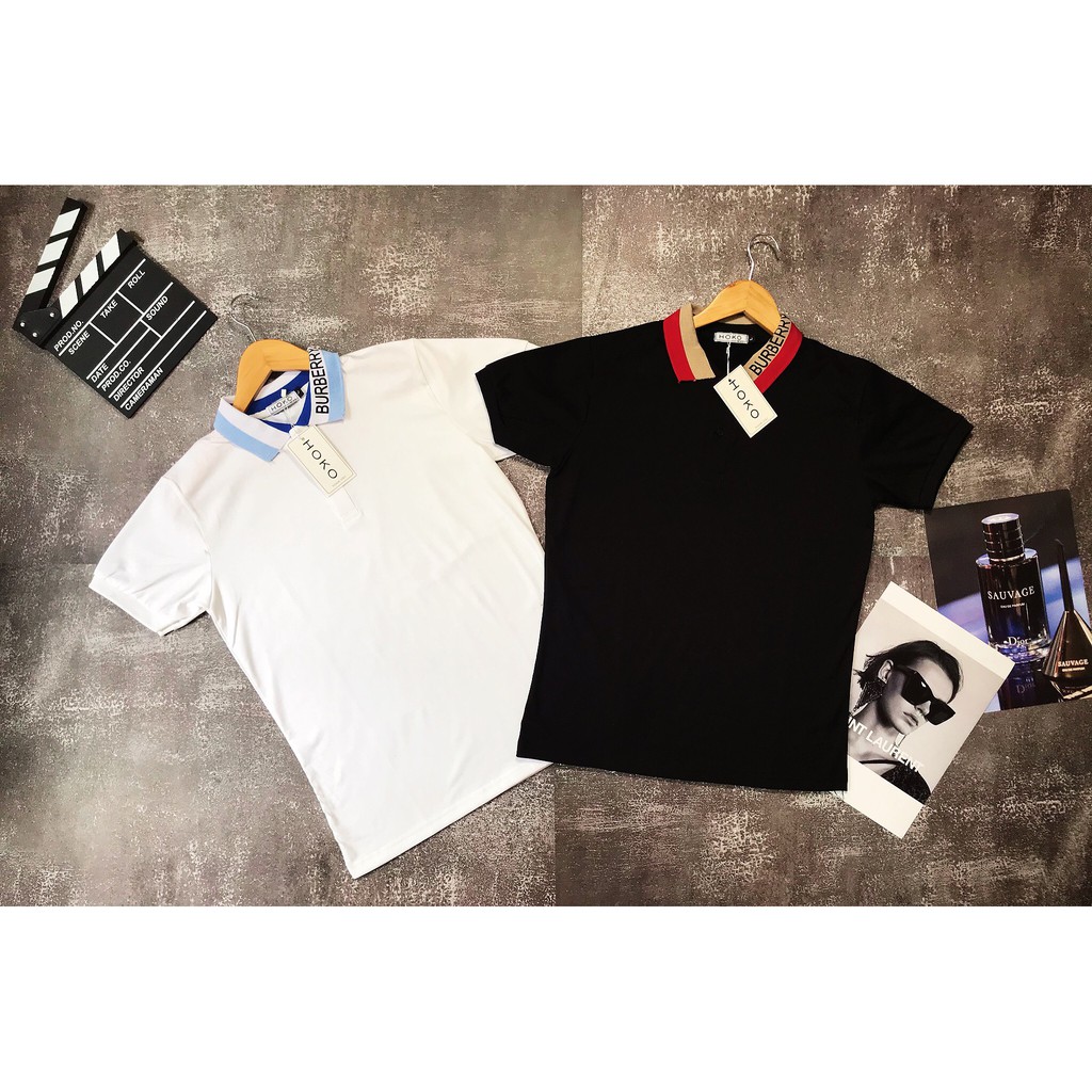 [DEAL KHỦNG] Áo Polo Cao Cấp ⚡ĐỦ SIZE 42 KG-80 KG ⚡  Áo PoloBur.be.rry logo thêu cổ M | BigBuy360 - bigbuy360.vn