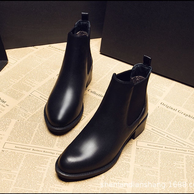 Giày da chelsea boots MĐ G1071 da lì chống gãy loại tốt