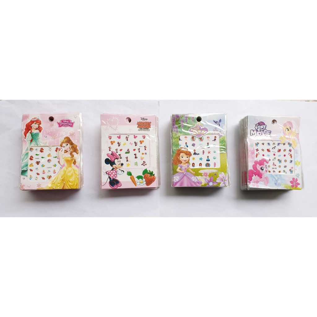 Miếng dán Sticker móng tay Sophia Snow White Baby Girl Nail Sticker Tùy chỉnh