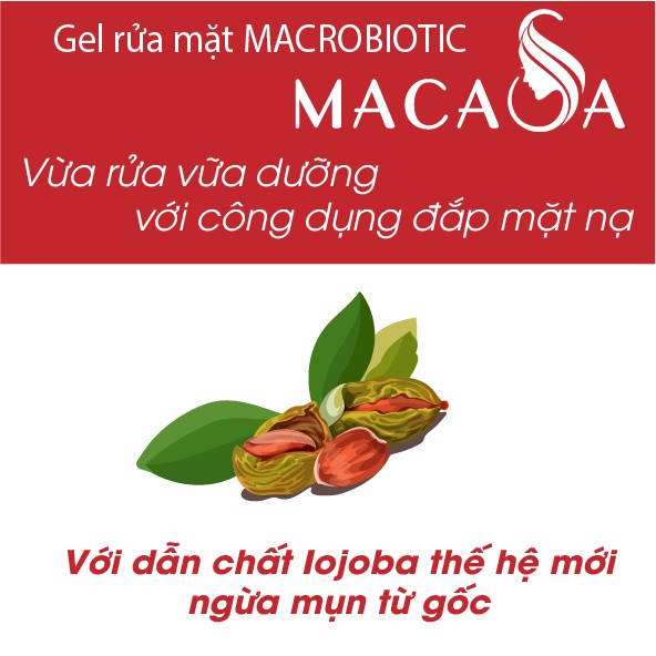 Gel Rửa Mặt MACASA với tinh chất Jojoba, Collagen, Lô hội... vừa dùng rửa mặt vừa có thể dùng thay mặt nạ dưỡng da