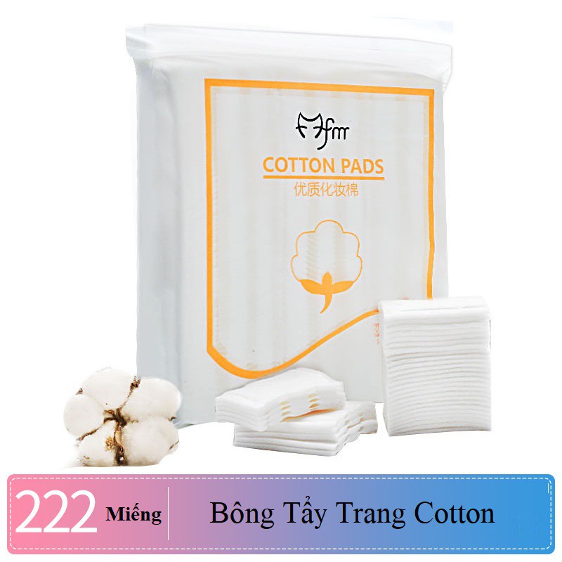 Bông tẩy trang 222 miếng - Cotton Pads hàng chính hãng (Nội địa trung)