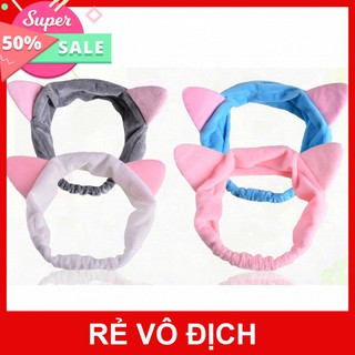 Băng đô rửa mặt/trang điểm/đi ngủ hình tai mèo HÀN QUỐC siêu rẻ