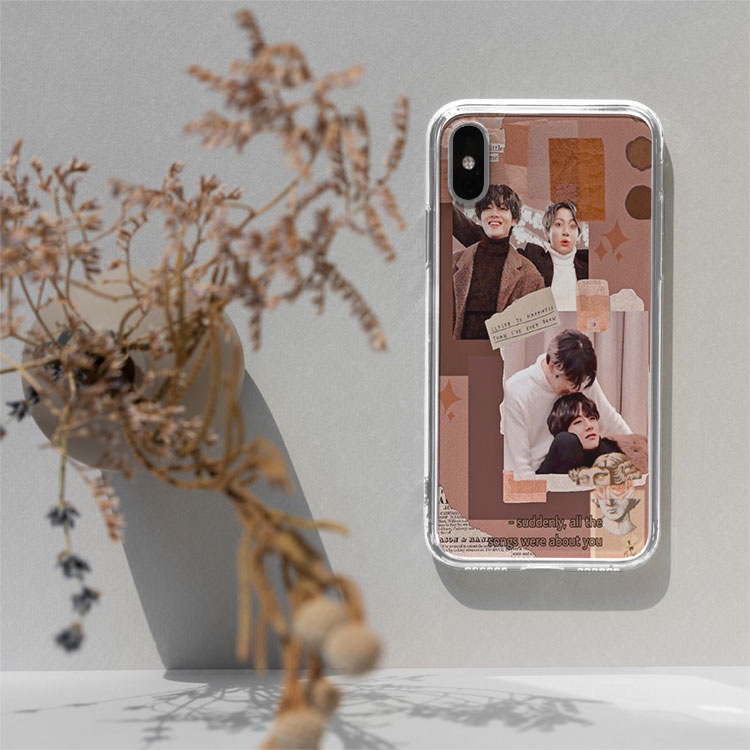 Ốp ip IDOL KPOP Taekook đáng yêu cho Iphone 6 đến 13 promax  BLUGDR0097
