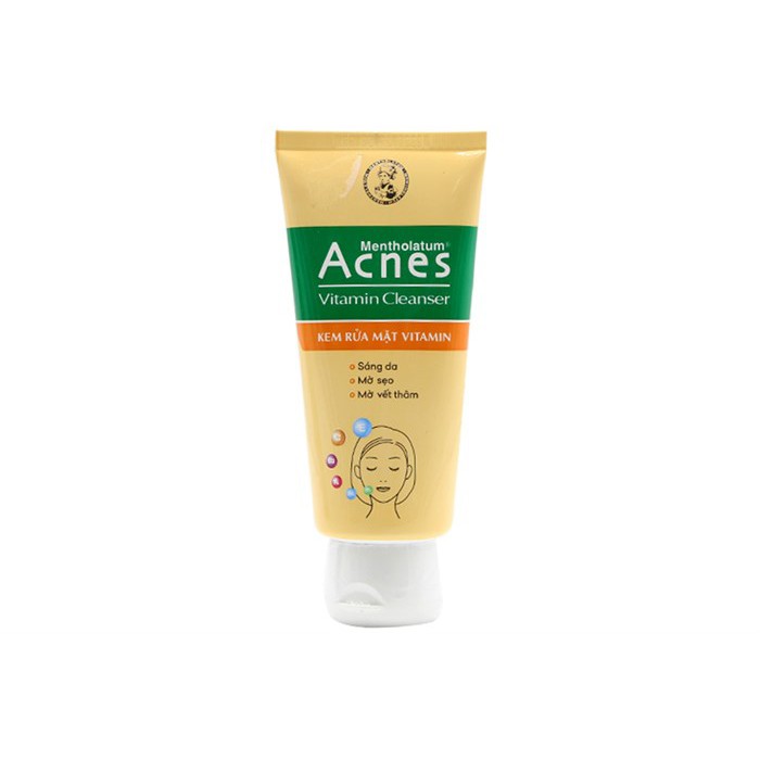 Kem rửa mặt Acnes Vitamin - mờ sẹo 100g