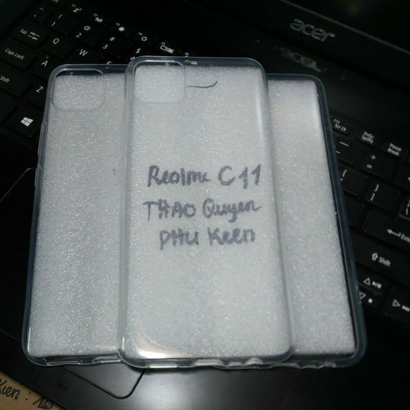 bộ 3 Ốp lưng Silicon dẻo trong suốt Oppo Realme C11 2020/C11 2021 hàng loại đẹp