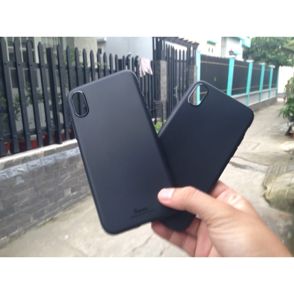 Ốp lưng iPhone X/XS/XR/XS Max OuCase Dẻo Màu Đen