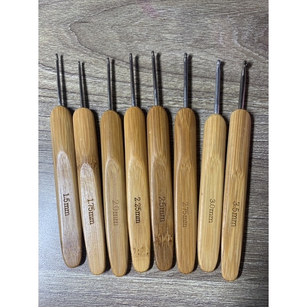 kim móc len cán gỗ 8 size