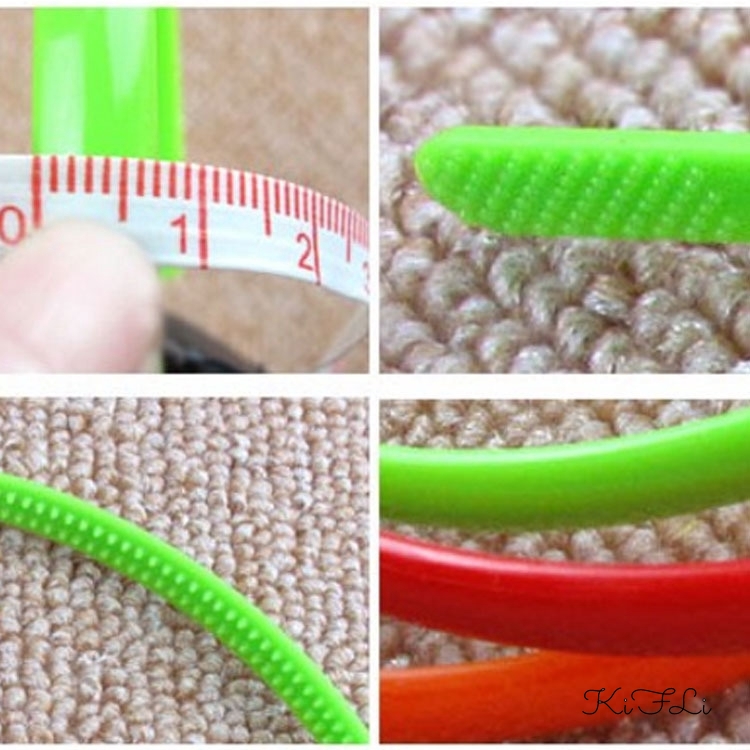 Dây Buộc Tóc Nhựa Màu Kẹo Ngọt Rộng 0.8 &quot;Cho Nữ KiFli