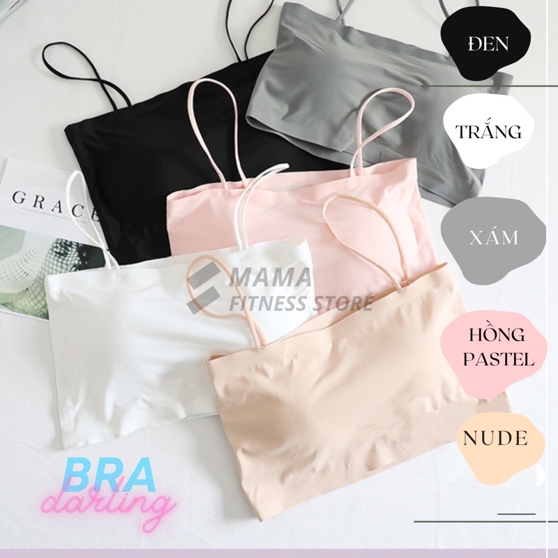 Áo 2 Dây CropTop ôm body - crt Thun có mút đệm ngực- vãi thun lạnh bst 4 màu  *Darling* L601 | BigBuy360 - bigbuy360.vn