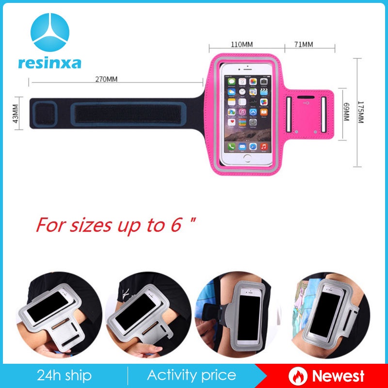 Đai đeo cánh tay thoáng khí chống thấm nước kèm ngăn đựng điện thoại tiện dụng cho người tập gym/ chạy bộ