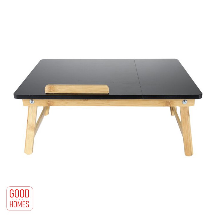 Bàn laptop gỗ tre - bàn kê laptop gấp gọn đa năng - mặt bàn nghiêng 5 cấp độ, có ngăn kéo [TABLIX-01]