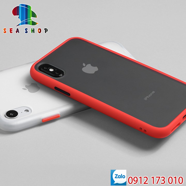 Ốp lưng iPhone viền nhựa dẻo - Chống sốc thời trang LƯNG MỜ| Ốp lưng iPhone 7 Plus, iP8 Plus, iPhone XS Max, 11 Pro max