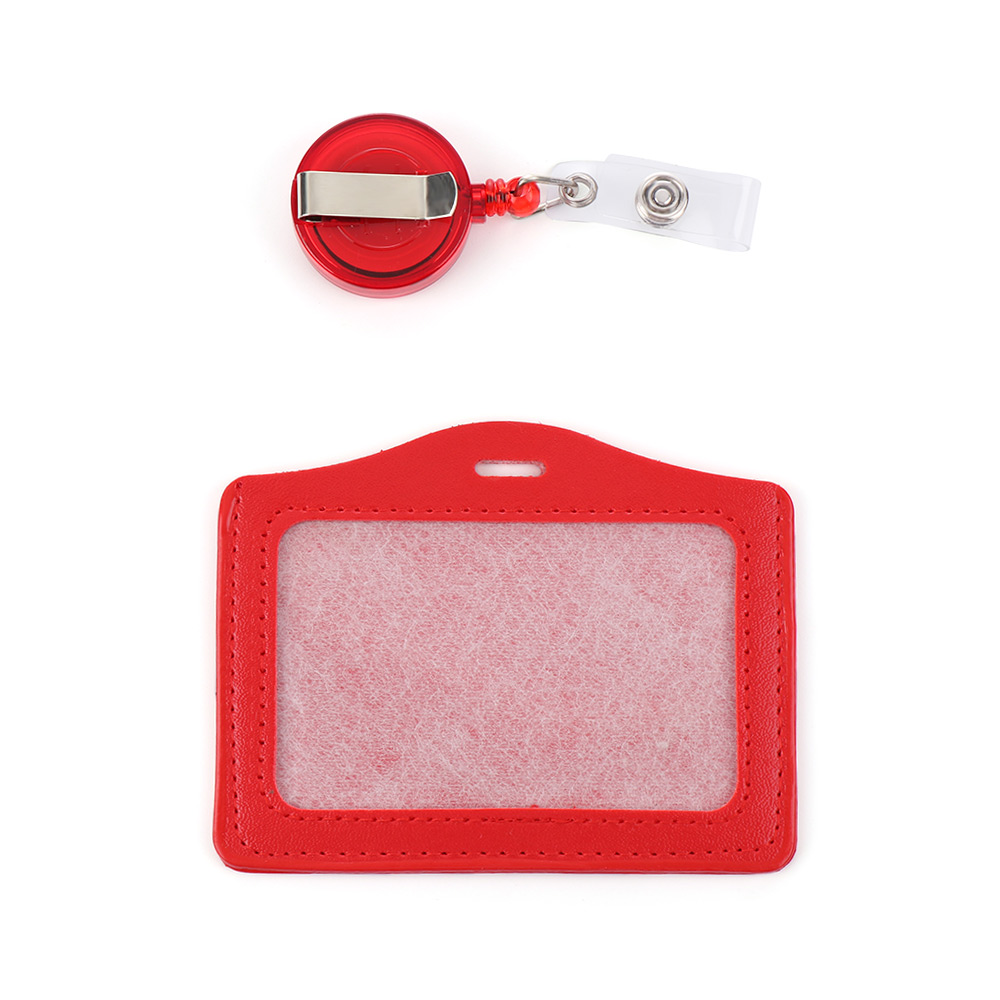 FUTURE Fashion Credit Card Holder Tag Protective Shell Badge Case New Office Supplies PU Leather No Zipper ID Card Holder/Multicolor
