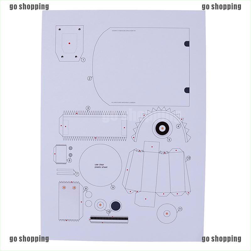 {go shopping}1:1 Paper Model Fake Security Dummy Surveillance Camera Security Model Puzzles