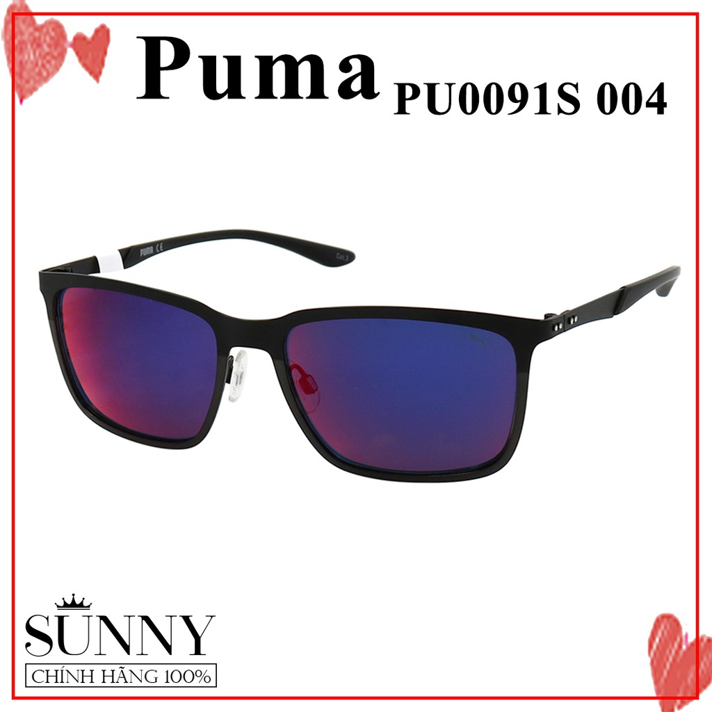 Kính mát nam nữ chính hãng Puma PU0091S màu sắc thời trang, thiết kế dễ đeo bảo vệ mắt