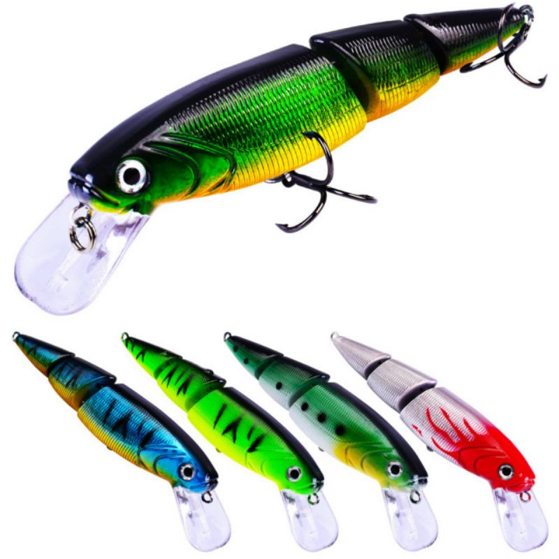 Mồi Câu Lure 3 Khúc Chuyên Đồ Câu Lure Dài 11cm nặng 14,7g  Chuyên Lure Chẽm,Nhồng, Hồng,Măng,...