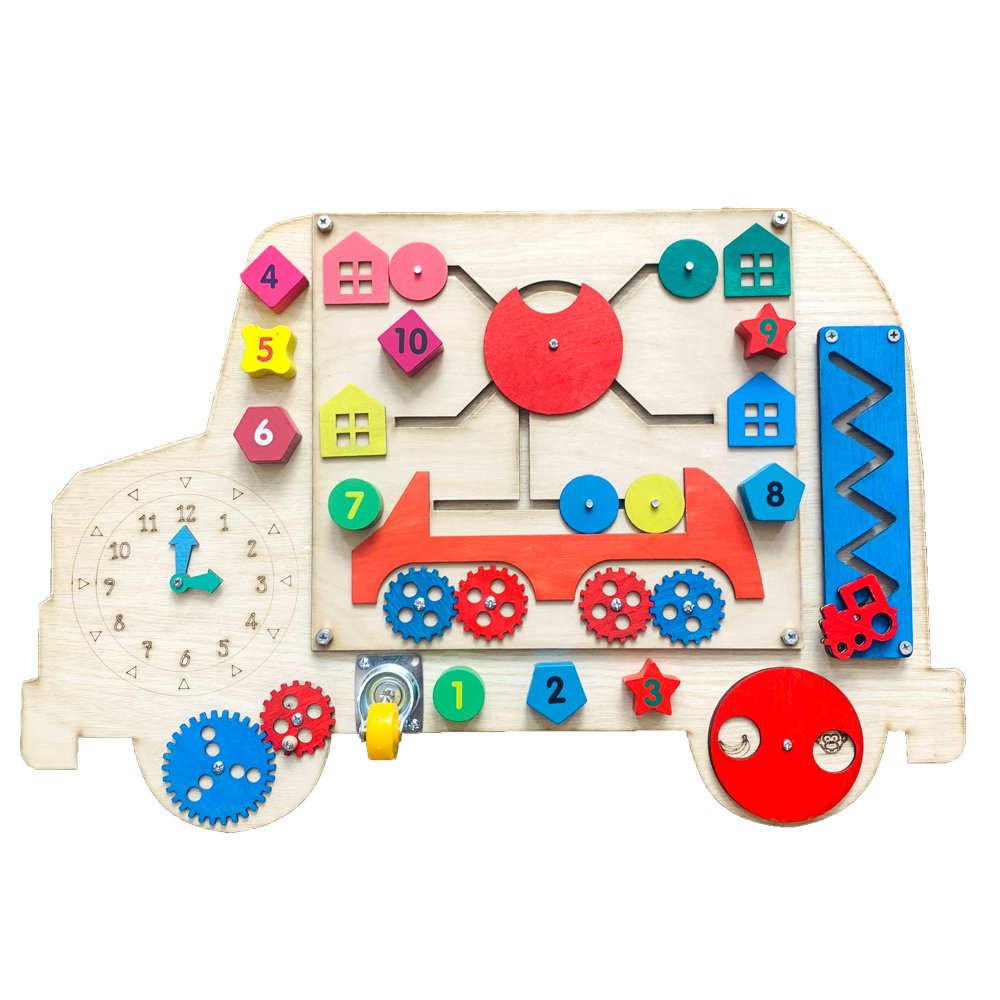 Bảng Bận Rộn-Busy Board-Đồ Chơi Kích Thích Phát Triển Kỹ Năng Vận Động Tinh Cho Bé