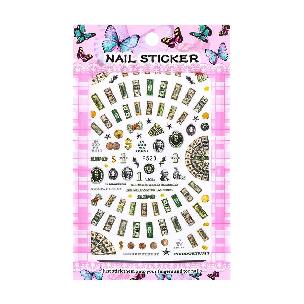 Sticker Dán Móng Nghệ Thuật Phong Cách Giàu Sang Thời Trang