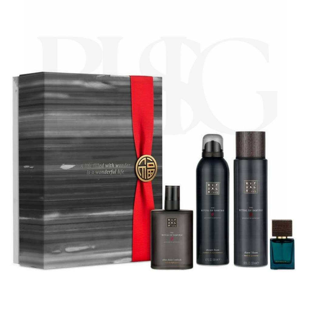 Bộ quà tặng cao cấp tăm nước hoa gel cạo râu dành cho nam  the Rituals of Samurai
