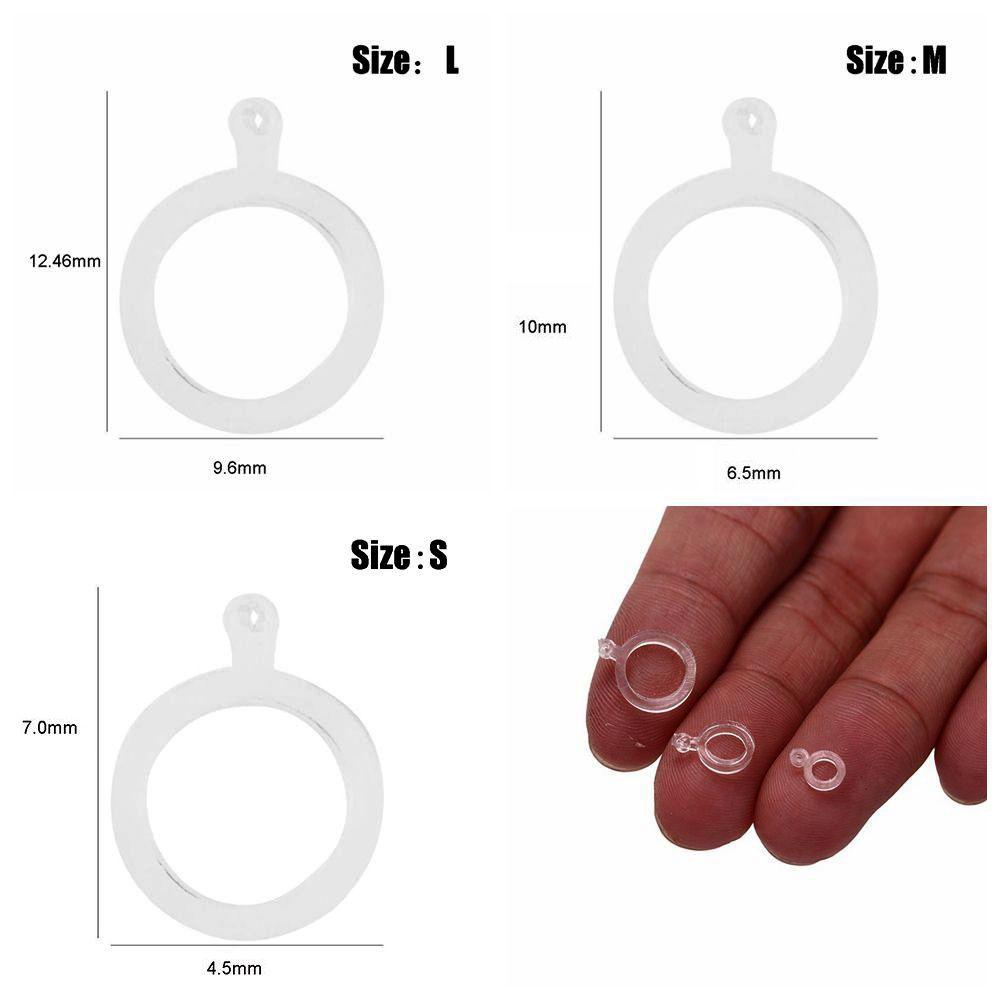 Set 100 Hạt Mồi Câu Cá PE Màu Trắng Trong Suốt Tiện Dụng