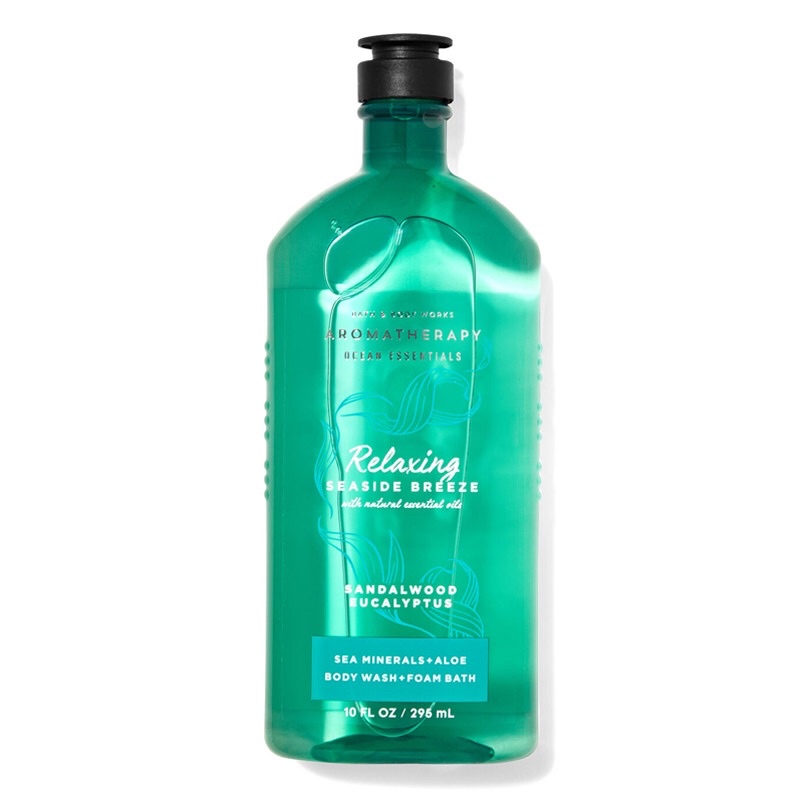 [Auth] Sữa tắm tạo bọt &amp; thư giãn đàn hương Relaxing Seaside Breeze  - Bath &amp; Body Works 295ml