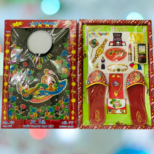 Bộ Gấm Bà nhiều màu dùng cúng 49 ngày, giỗ, cúng vong linh...