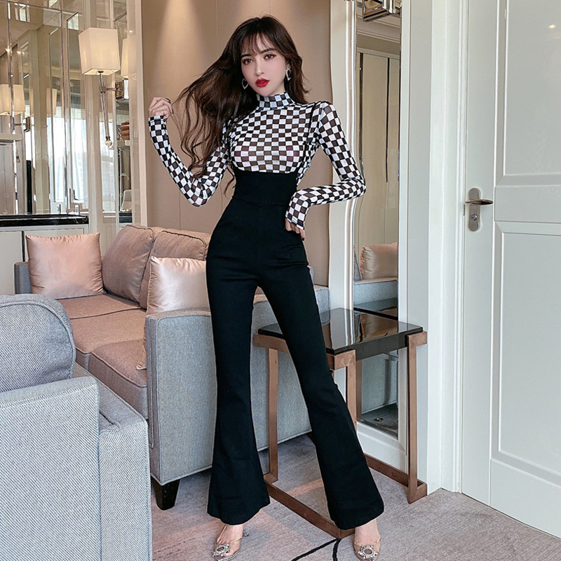 Áo Tay Dài Và Quần Dài Ống Loe Thời Trang Cho Nữ 2021