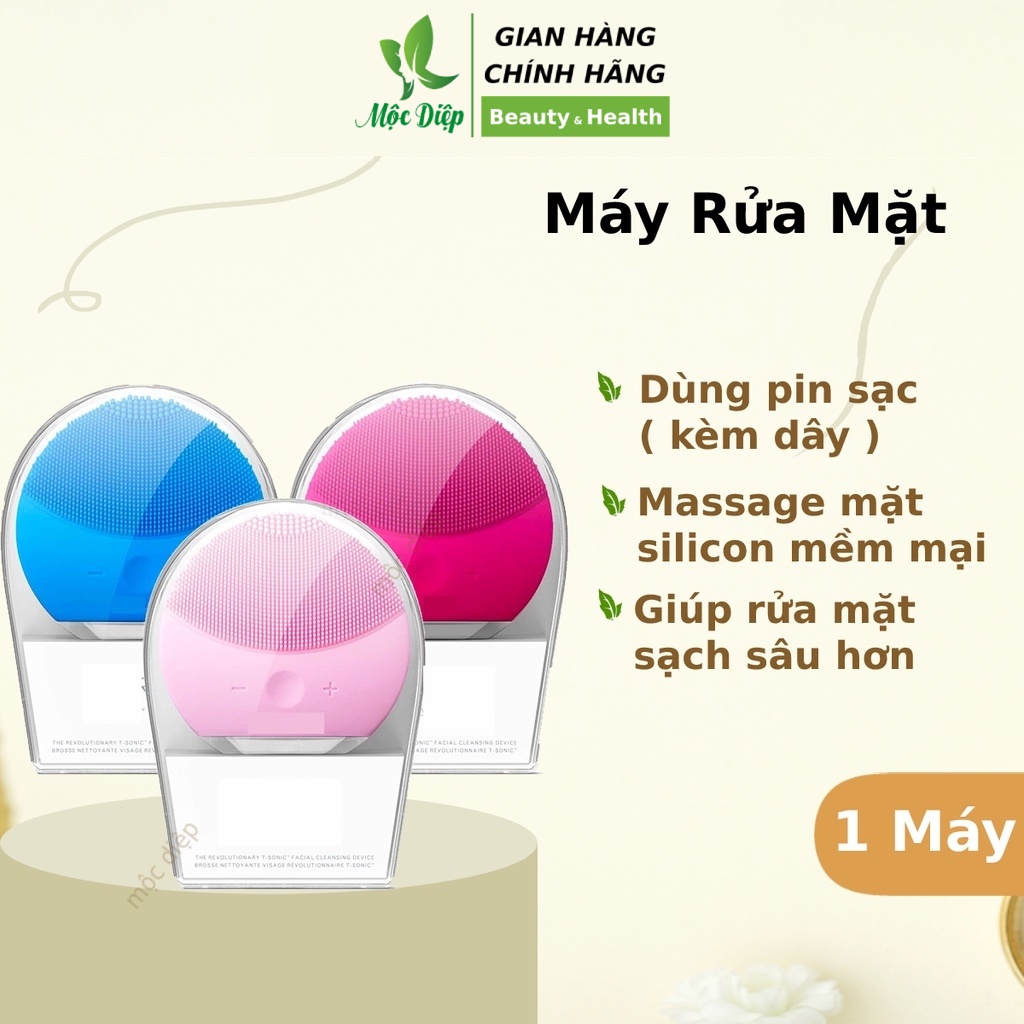 Máy rửa mặt Forever Luna Mini massage mặt, se khít lỗ chân lông - Mộc Diệp
