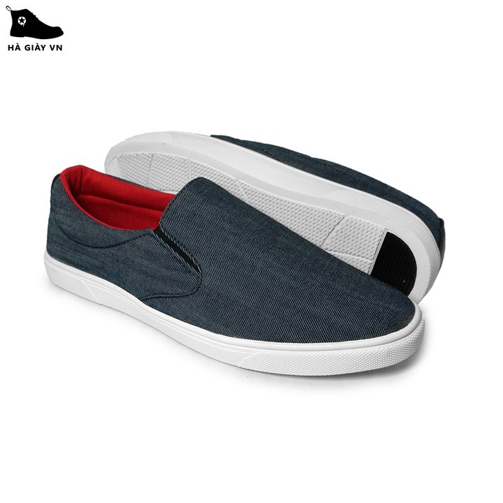 [CHÍNH HÃNG] GIÀY SLIP ON VẢI NAM CAO CẤP HAPPYSHOES