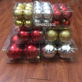 Set 6 quả châu trang trí noel, giáng sinh