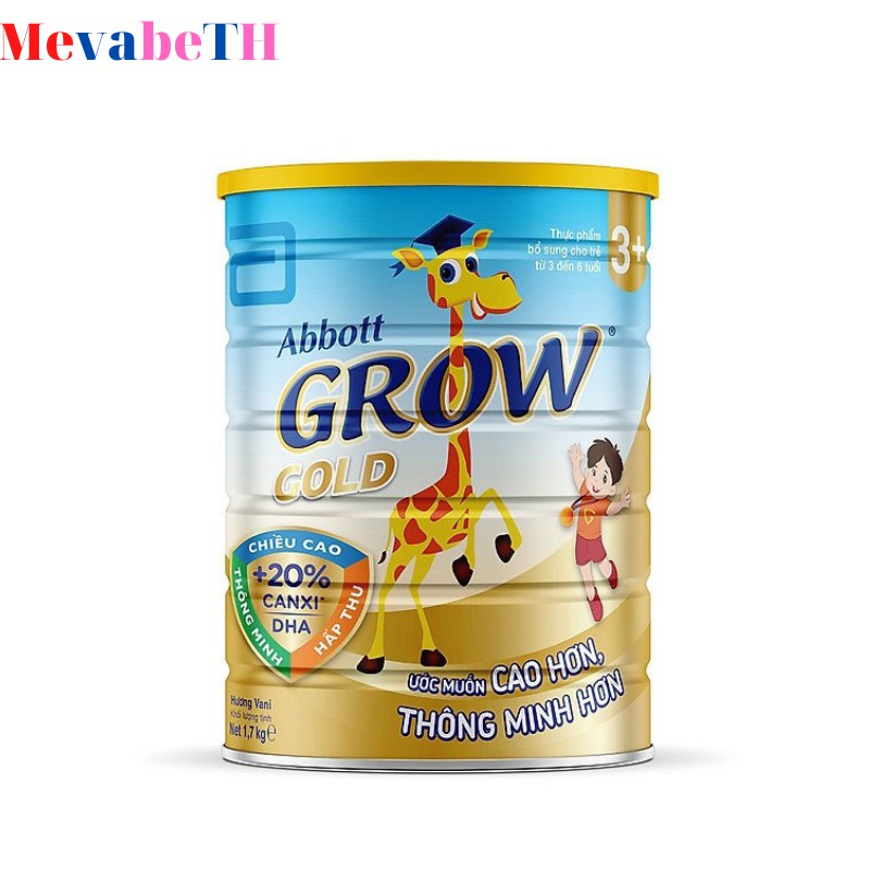 Sữa bột Abbott Grow Gold 3+hương Valli (HỘP 900gr)