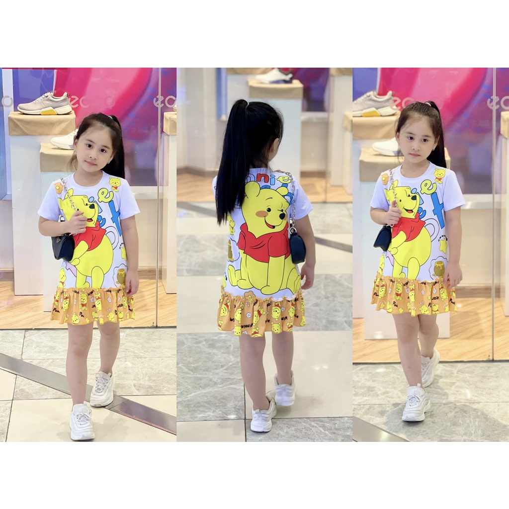 Đầm đuôi cá thun lạnh xinh xắn cho bé gái - Váy trẻ em