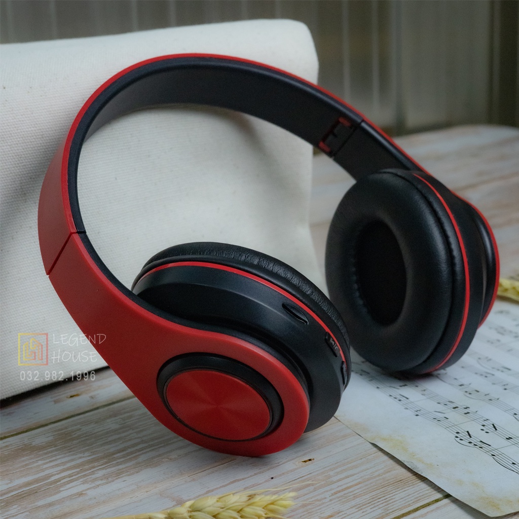 Tai nghe bluetooth không dây có micro chơi game, tai phone bluetooth học online có thể gập gọn tiện lợi pin trâu