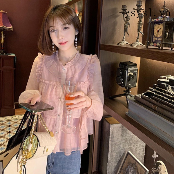 Áo Sơ Mi Tay Dài Dáng Rộng Phong Cách Phương Tây Thời Trang Mùa Xuân Phong Cách Hàn Quốc 2022