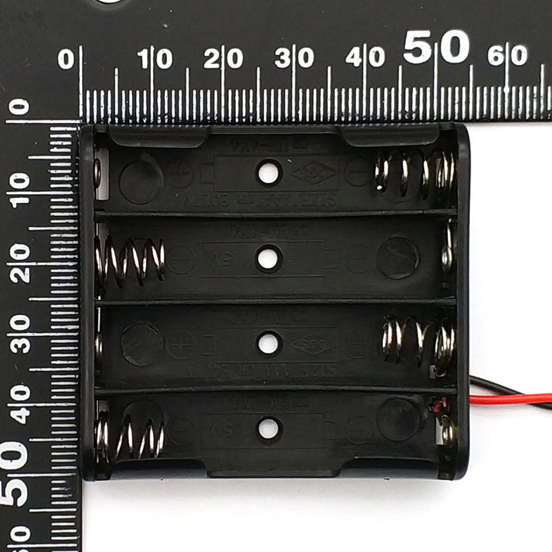 Hộp Nhựa Đựng Pin AAA 1 Cái 3 / 4 Ngăn Kèm Dây Cáp