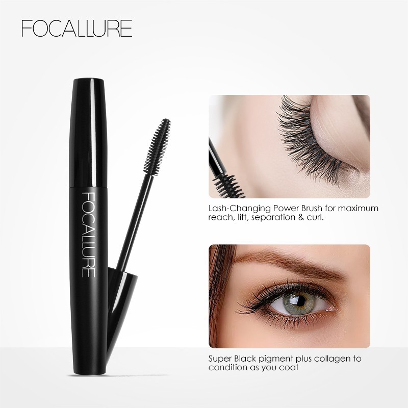 Mascara FOCALLURE kéo dài lông mi chống vón cục lâu trôi 10g