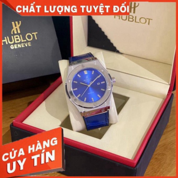 (Hublot.viền trơn)  Đồng hồ nam Hublot - nam size 42mm - hàng đẹp fullbox - Bảo hành 12 tháng