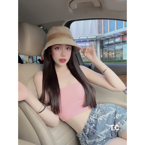 Mũ bucker dior nhung tăm đai thêu