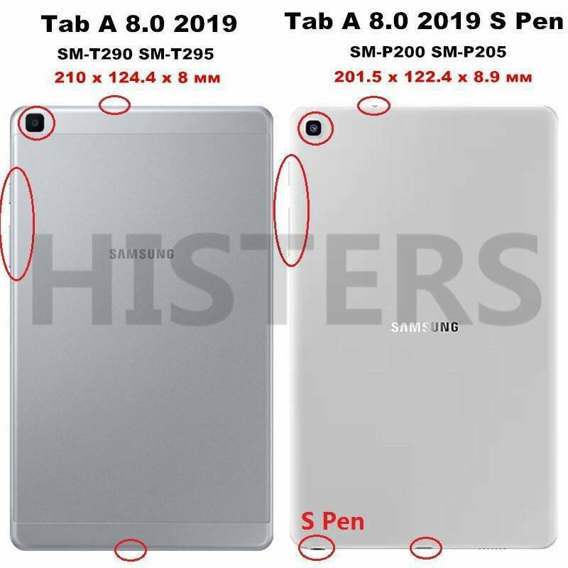 Bao da cho máy tính bảng Samsung Galaxy Tab A 8.0 2019 T290 T295