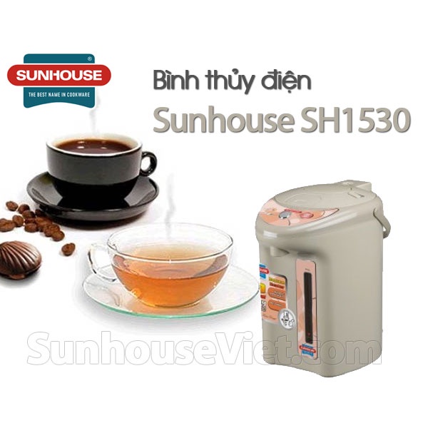 Bình Thủy Điện SUNHOUSE SH1530- Dung Tích 3L-735W- TỰ ĐỘNG ĐUN SÔI -GIỮ ẤM-hàng tốt ,giá rẻ,Bảo Hành 12 Tháng Chính Hãng