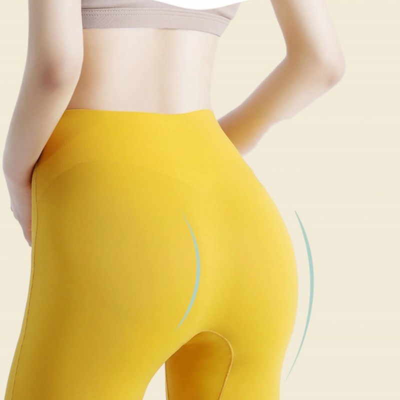 Quần Lót Boxer Lưng Cao Co Giãn Không Đường May Bằng Lụa Băng 2 Trong 1 Thoải Mái Kích Thước Ngoại Cỡ Dành Cho Nữ