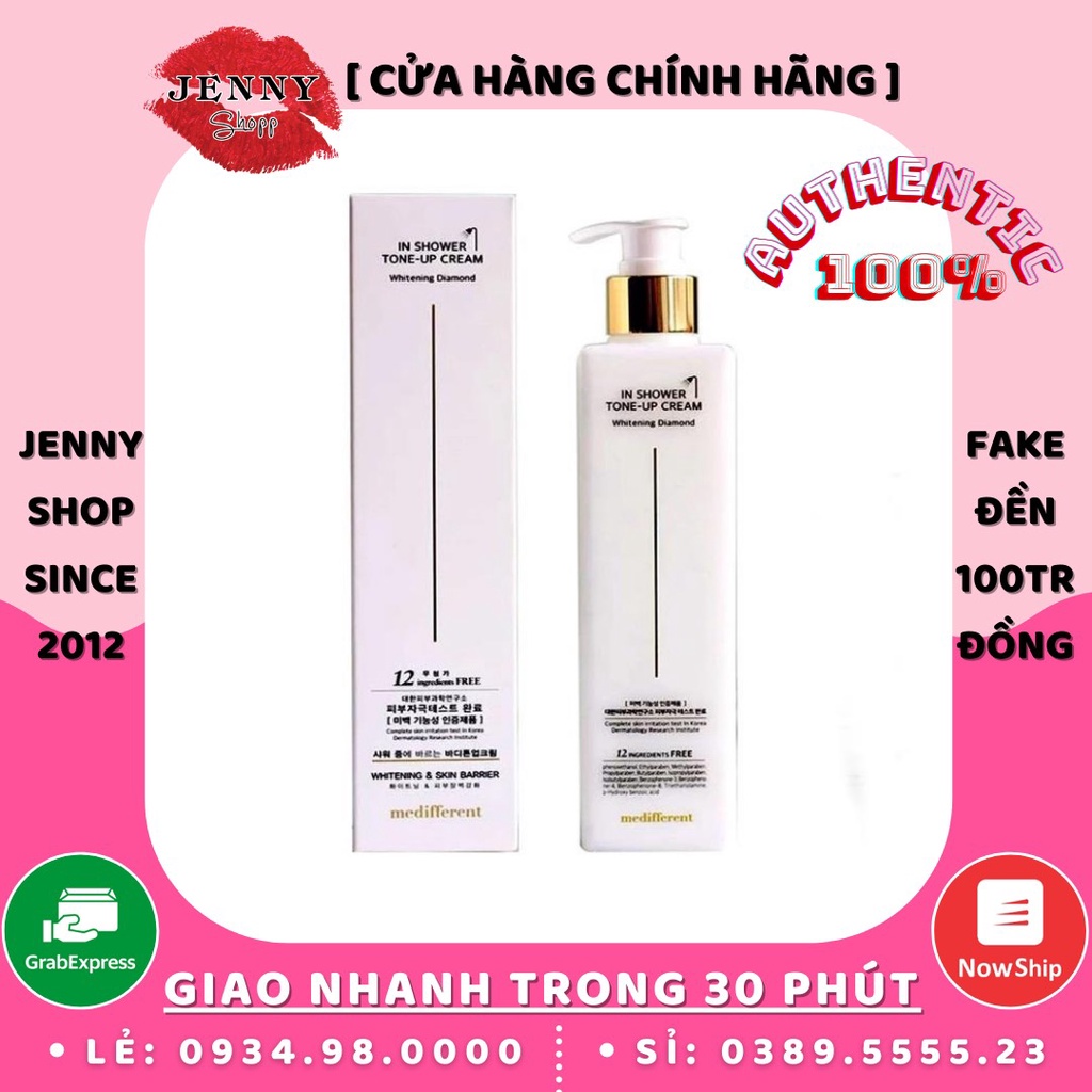 Sữa Tắm Trắng Da Medifferent In Shower Tone-up Cream 300ml