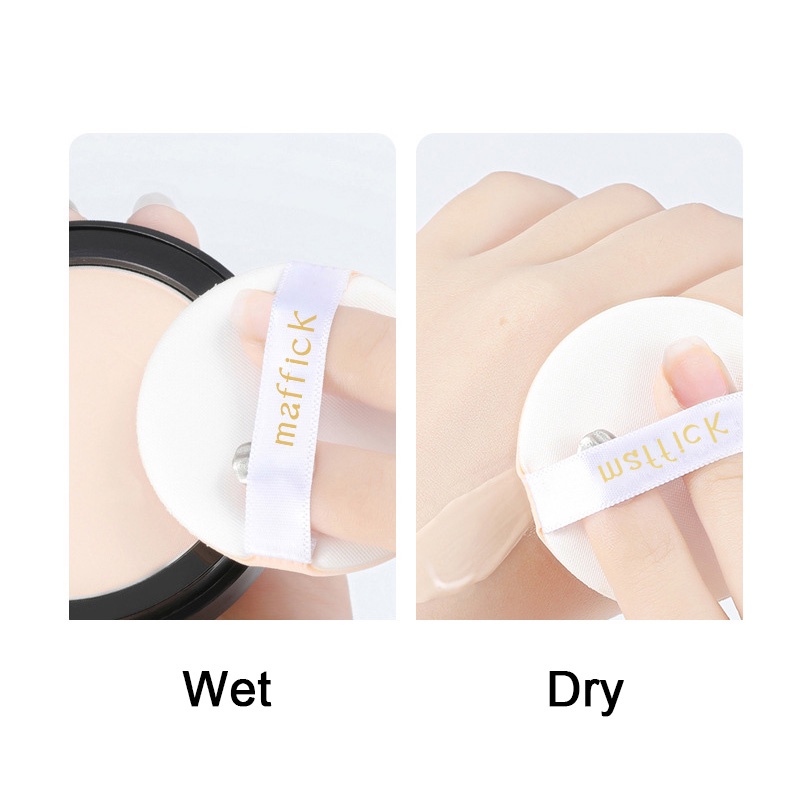 Bông Mút Tán Phấn MAFFICK Trang Điểm Sử Dụng ướt Và Khô Tròn 1 Miếng