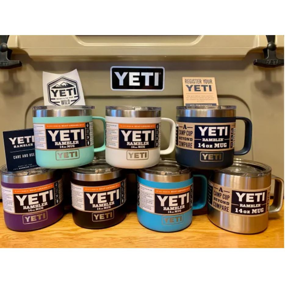 Ly giữ nhiệt YETI 14oz Mug +Nắp MagSlider bản Update 2021 (414ml) - Nhiều màu - Stainless Steel - AUT BILL MĨ