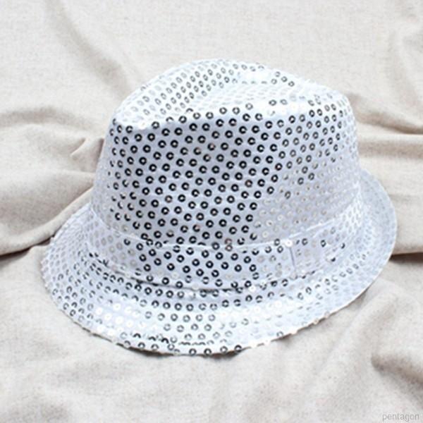 Mũ phớt đính kim sa lấp lánh thời trang cho nữ